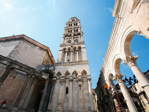 Split's Sveti Duje cathedral, its oldest cathedral, in Diocletian's Palace
